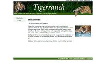 Tablet Screenshot of en.tigerranch.de